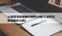 31省区市新增确诊病例20例(31省区市新增确诊32例)