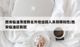西安临潼发现数名外地返回人员初筛阳性/西安临潼区新冠