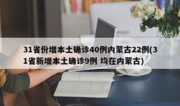 31省份增本土确诊40例内蒙古22例(31省新增本土确诊9例 均在内蒙古)