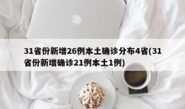 31省份新增26例本土确诊分布4省(31省份新增确诊21例本土1例)