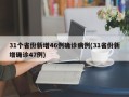 31个省份新增46例确诊病例(31省份新增确诊47例)