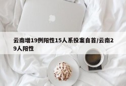 云南增19例阳性15人系投案自首/云南29人阳性