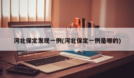 河北保定发现一例(河北保定一例是哪的)