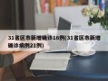 31省区市新增确诊16例(31省区市新增确诊病例21例)