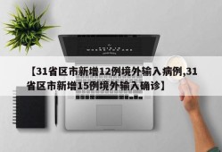 【31省区市新增12例境外输入病例,31省区市新增15例境外输入确诊】